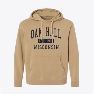 Oak Hall Wisconsin Classic Established Pigment-Dyed Hoodie