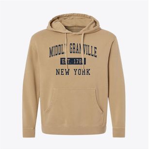 Middle Granville New York Classic Established Pigment-Dyed Hoodie
