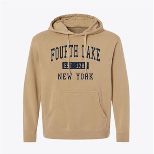 Fourth Lake New York Classic Established Pigment-Dyed Hoodie