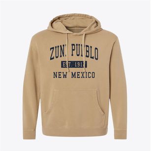 Zuni Pueblo New Mexico Classic Established Pigment-Dyed Hoodie