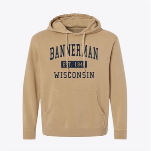 Bannerman Wisconsin Classic Established Pigment-Dyed Hoodie