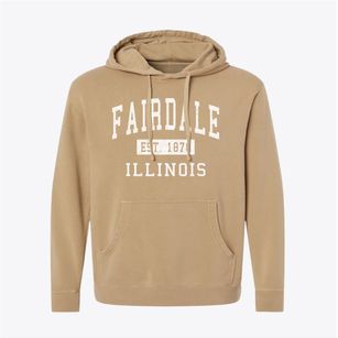 Fairdale Illinois Classic Established Pigment-Dyed Hoodie