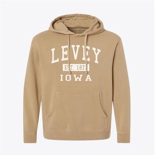 Levey Iowa Classic Established Pigment-Dyed Hoodie