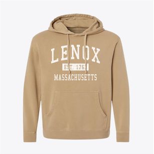 Lenox Massachusetts Classic Established Pigment-Dyed Hoodie