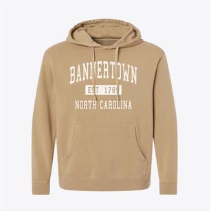 Bannertown North Carolina Classic Established Pigment-Dyed Hoodie
