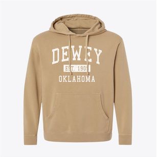 Dewey Oklahoma Classic Established Pigment-Dyed Hoodie