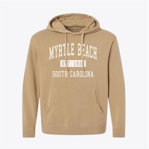 Myrtle Beach South Carolina Classic Established Pigment-Dyed Hoodie