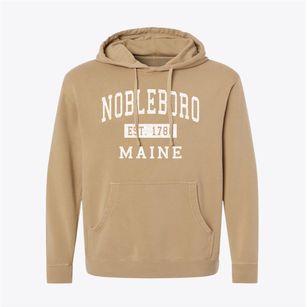 Nobleboro Maine Classic Established Pigment-Dyed Hoodie