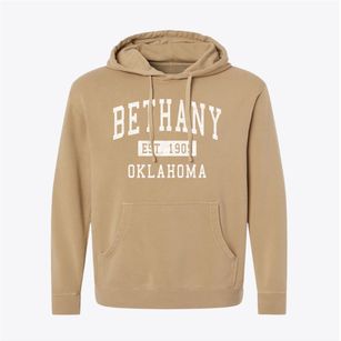 Bethany Oklahoma Classic Established Pigment-Dyed Hoodie