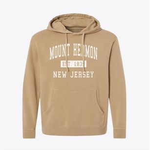 Mount Hermon New Jersey Classic Established Pigment-Dyed Hoodie