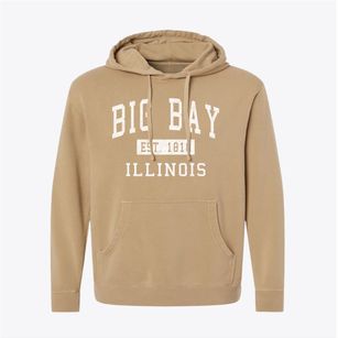 Big Bay Illinois Classic Established Pigment-Dyed Hoodie