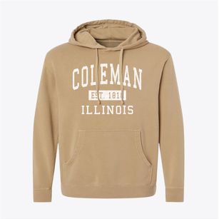 Coleman Illinois Classic Established Pigment-Dyed Hoodie
