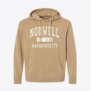 Norwell Massachusetts Classic Established Pigment-Dyed Hoodie