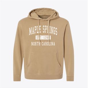 Maple Springs North Carolina Classic Established Pigment-Dyed Hoodie