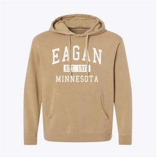 Eagan Minnesota Classic Established Pigment-Dyed Hoodie