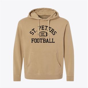 Saint Peters Lutheran School Classic Football Pigment-Dyed Hoodie