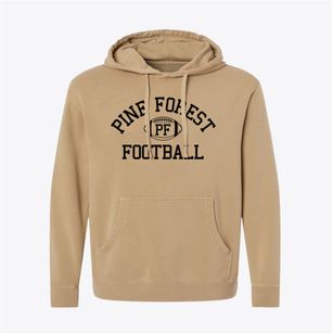 Pine Forest High School Classic Football Pigment-Dyed Hoodie