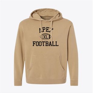 Apex High School Classic Football Pigment-Dyed Hoodie