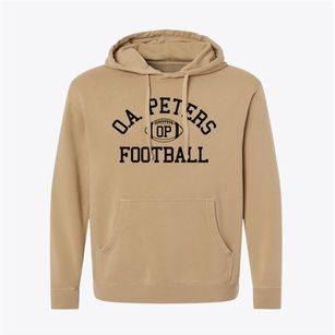 O.a. Peters Junior High Classic Football Pigment-Dyed Hoodie