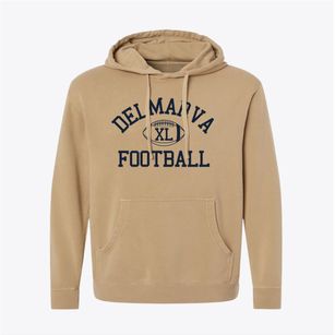 Delmarva Christian High School Classic Football Pigment-Dyed Hoodie