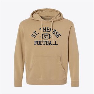 Saint Therese School Classic Football Pigment-Dyed Hoodie