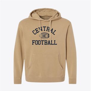 Hunterdon Central High School Classic Football Pigment-Dyed Hoodie