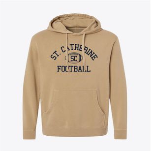 Saint Catherine School Classic Football Pigment-Dyed Hoodie