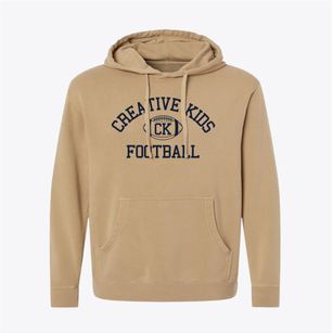 Creative Kids School Classic Football Pigment-Dyed Hoodie