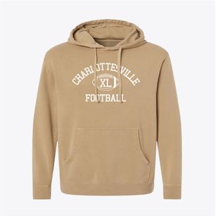 Charlottesville High School Classic Football Pigment-Dyed Hoodie