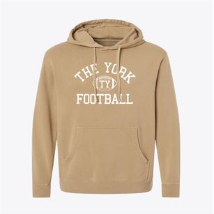 The York School Classic Football Pigment-Dyed Hoodie