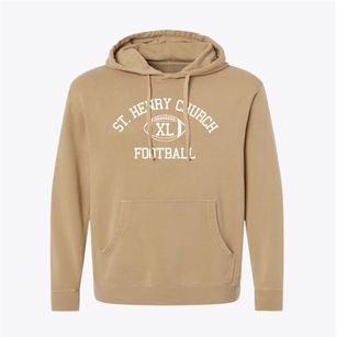 St. Henry Catholic Church Classic Football Pigment-Dyed Hoodie