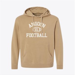 Angoon High School Classic Football Pigment-Dyed Hoodie