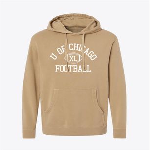 Univ Of Chicago Lab School Classic Football Pigment-Dyed Hoodie
