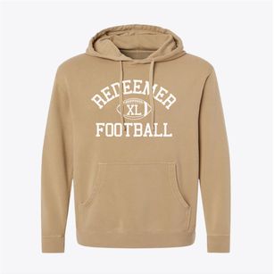 Redeemer Christian School Classic Football Pigment-Dyed Hoodie