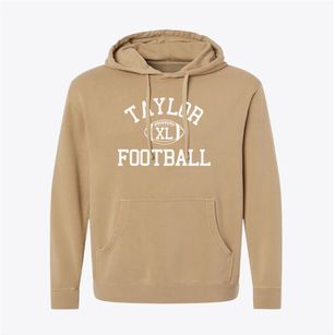 Taylor Junior High School Classic Football Pigment-Dyed Hoodie