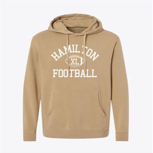 Hamilton Country Day School Classic Football Pigment-Dyed Hoodie