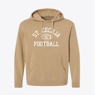 St. Cecilia School Classic Football Pigment-Dyed Hoodie