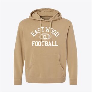 Eastwood Junior High School Classic Football Pigment-Dyed Hoodie