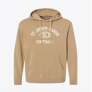 St Joseph Parish Classic Football Pigment-Dyed Hoodie