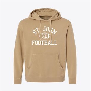 Saint John The Apostle School Classic Football Pigment-Dyed Hoodie
