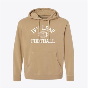 Ivy Leaf Preschool Classic Football Pigment-Dyed Hoodie