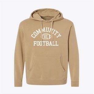 Community Christian School Classic Football Pigment-Dyed Hoodie
