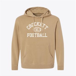 Crockett High School Classic Football Pigment-Dyed Hoodie