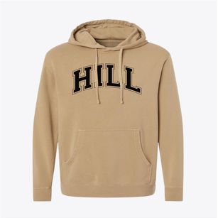 Hill Elementary School Varsity Arch Pigment-Dyed Hoodie