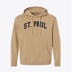 St Paul Parish Varsity Arch Pigment-Dyed Hoodie