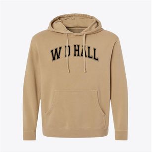 W D Hall Elementary School Varsity Arch Pigment-Dyed Hoodie