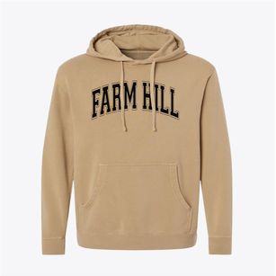 Farm Hill Elementary School Varsity Arch Pigment-Dyed Hoodie