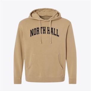 North Hall High School Varsity Arch Pigment-Dyed Hoodie