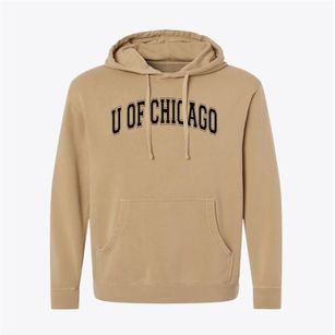 Univ Of Chicago Lab School Varsity Arch Pigment-Dyed Hoodie