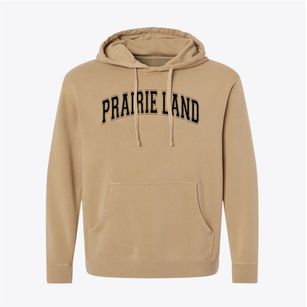 Prairie Land Elementary School Varsity Arch Pigment-Dyed Hoodie